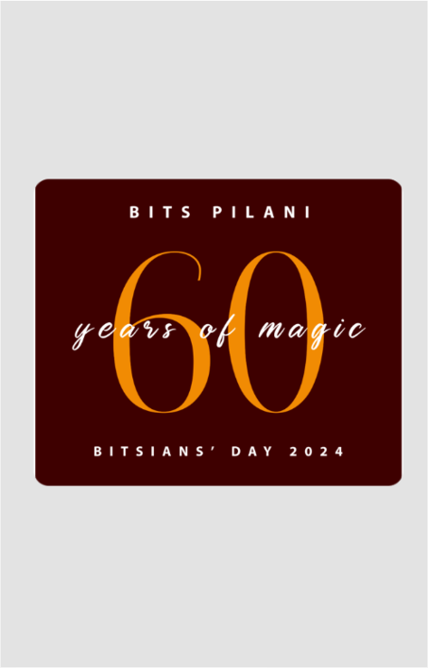 BITS Pilani Diamond Jubilee Mouse Pad - Maroon
