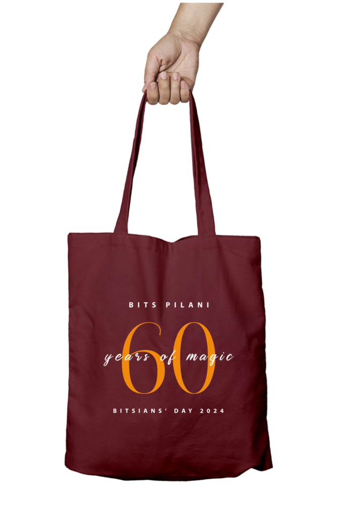 BITS Pilani 60 Years of Magic Tote Bag with Zipper