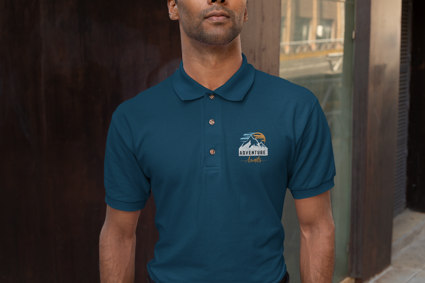 Adventure Awaits Polo T shirt