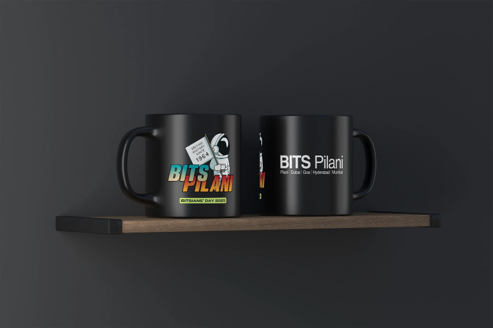 BITSians' Day 2025 Black Mug