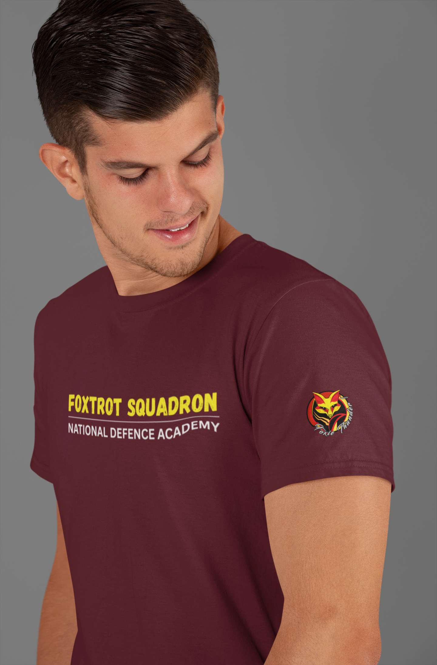 Foxtrot Squadron Cotton Round Neck T-Shirt – Unisex