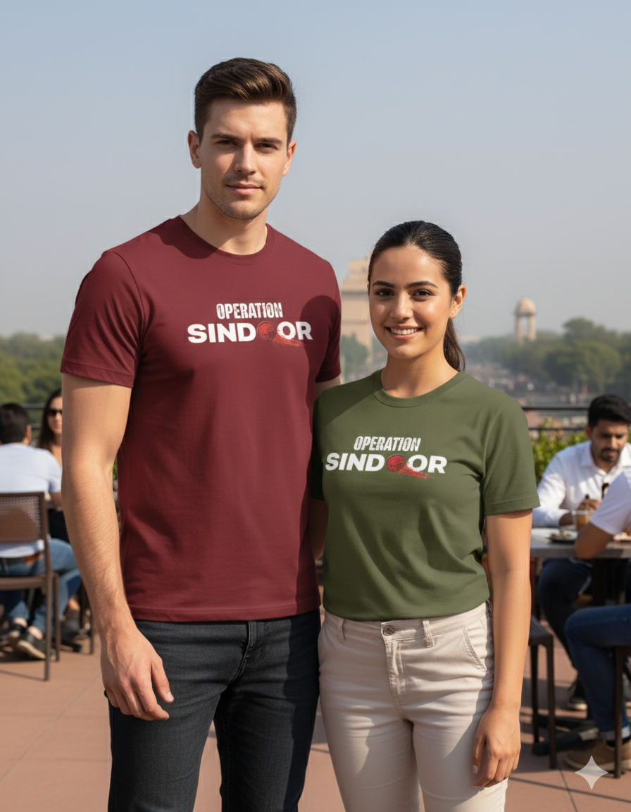 Operation Sindoor tribute t-shirt – Indian Army Navy Air Force patriotic tee | Indipeepal