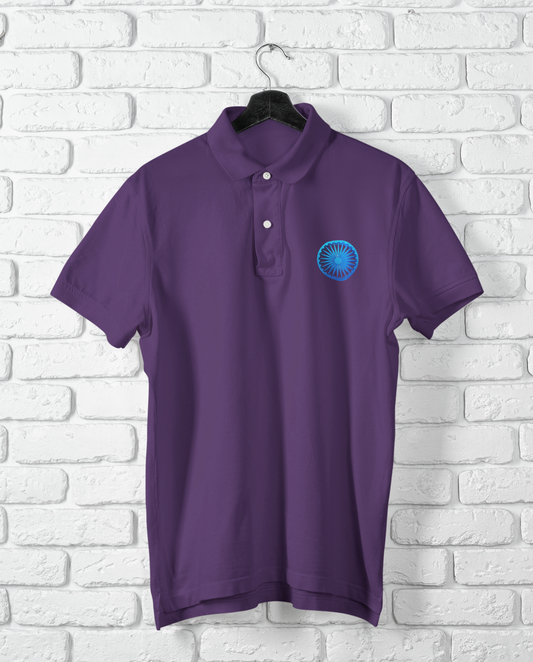 Ashok Chakra Polo T-Shirt – Symbol of India | Indipeepal