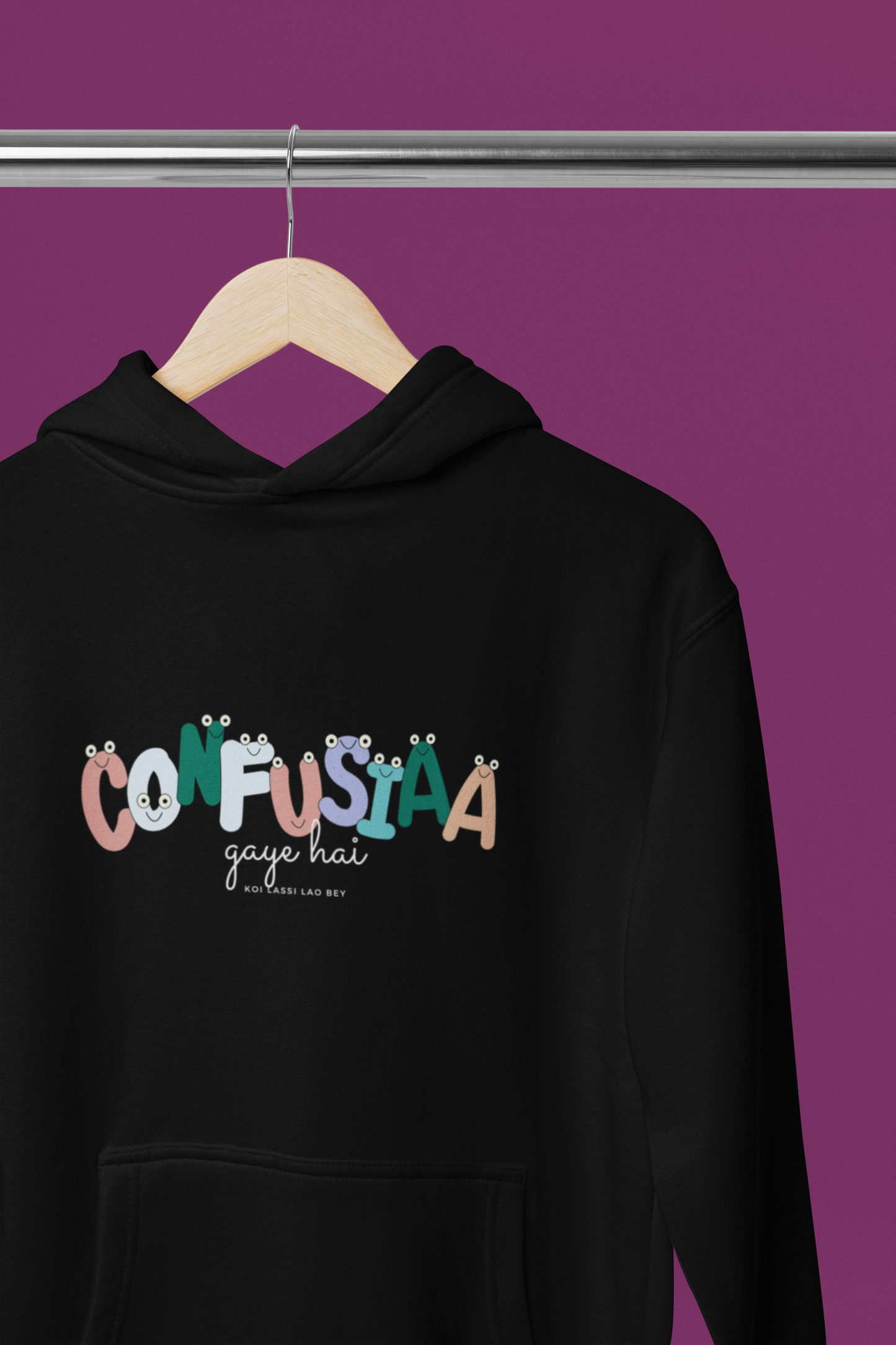 Confusiaa Hoodie – Quirky Desi Humor