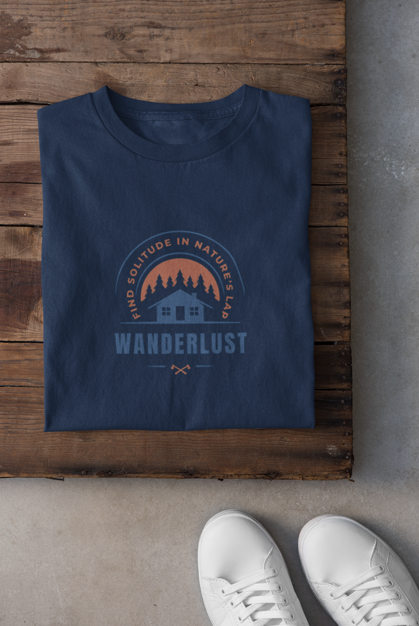 Wanderlust Round neck Tee