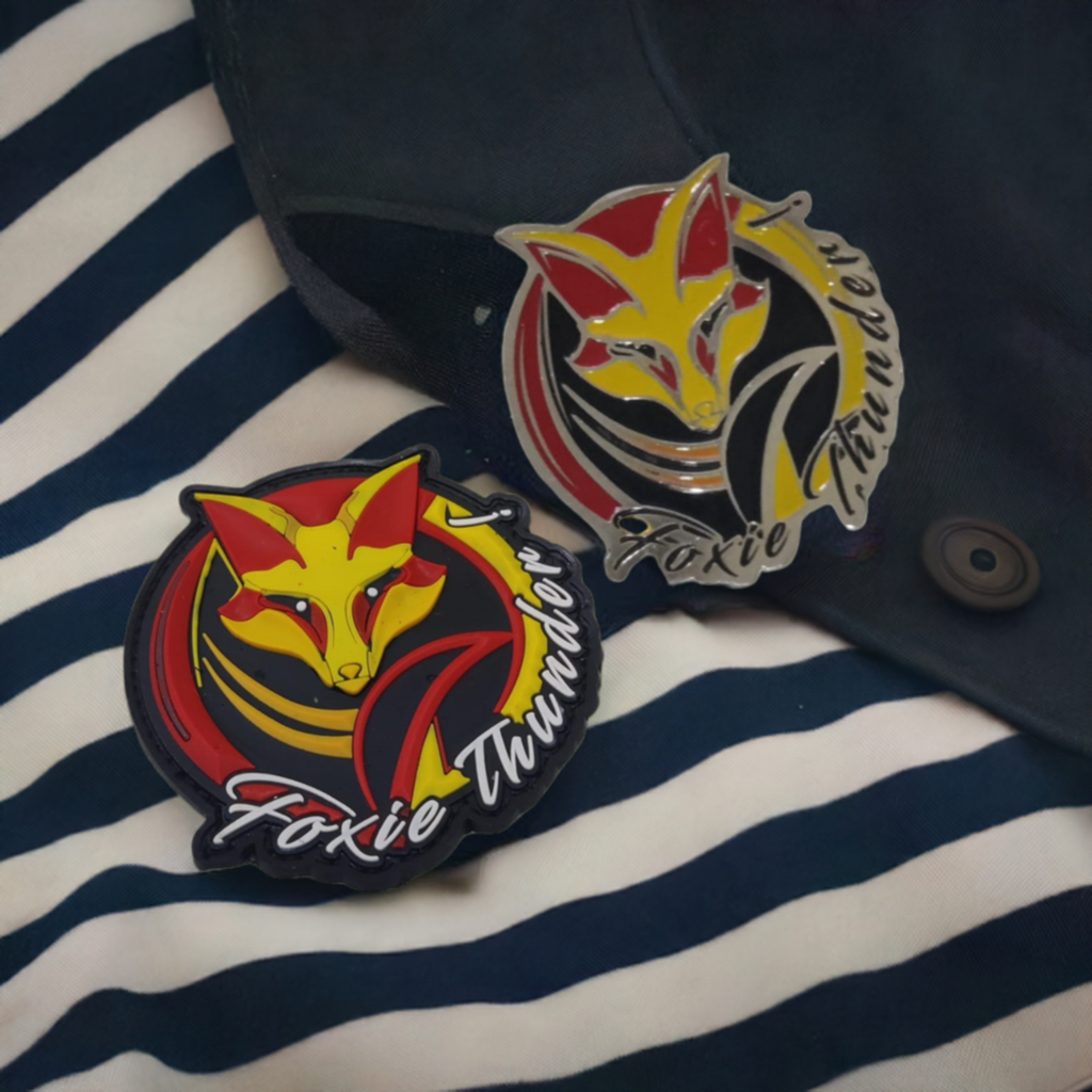Foxie Thunder Pride Bundle - Patch & Lapel Pin