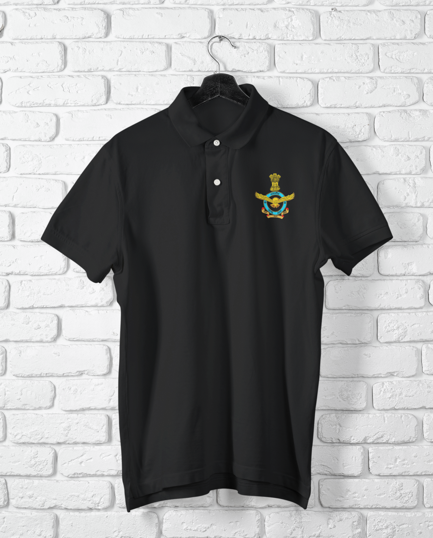 Indian Air Force Crest Polo Shirt – INDIPEEPAL