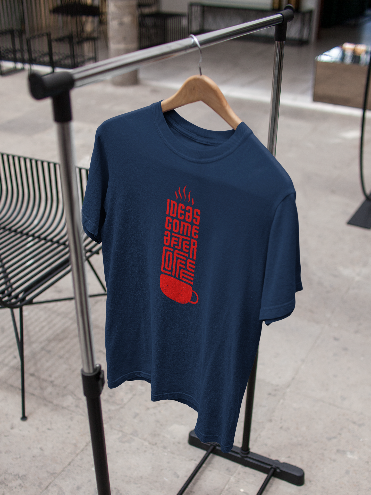 Ideas Come After Coffee 100% Cotton T-Shirt