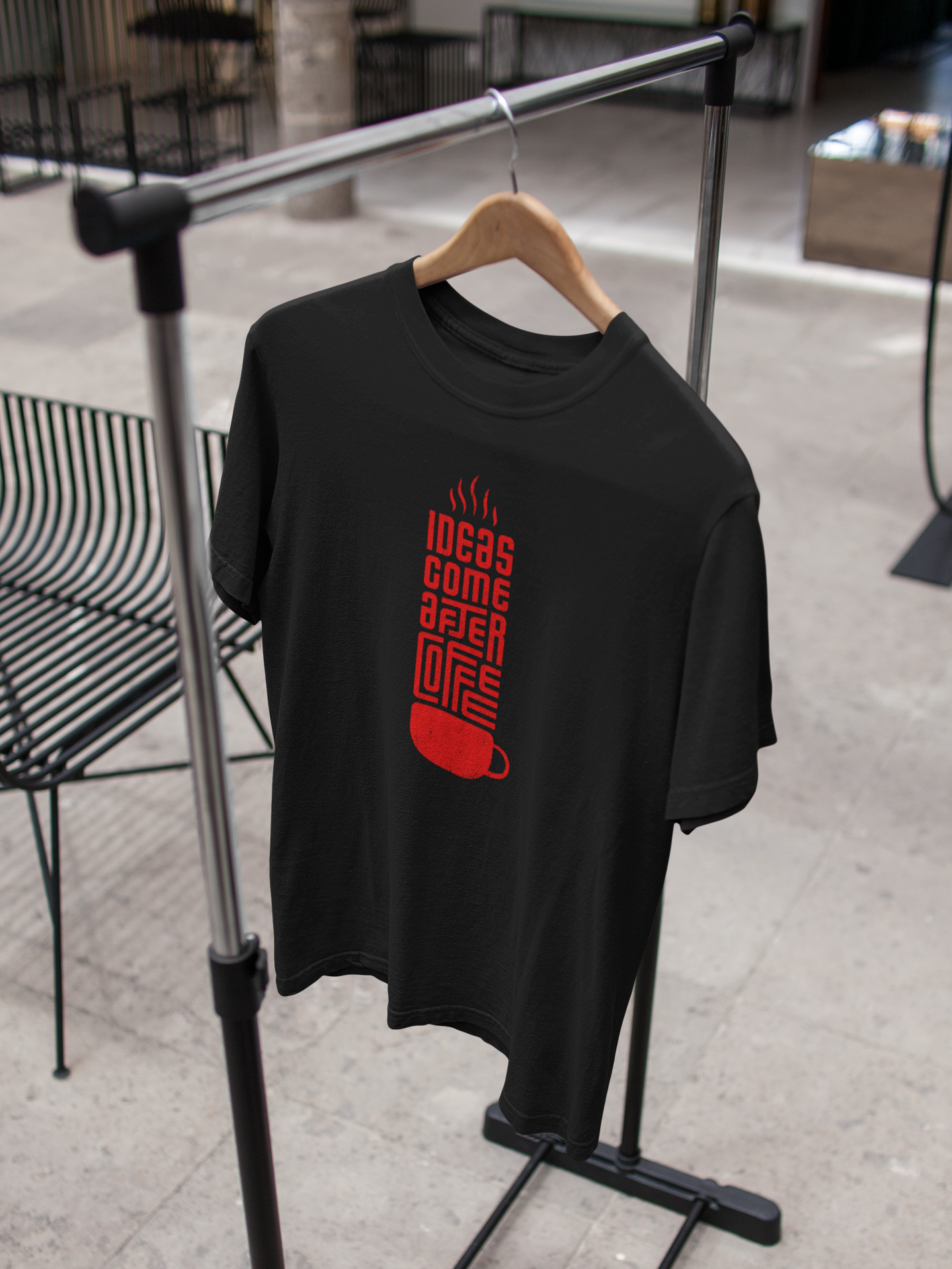 Ideas Come After Coffee 100% Cotton T-Shirt