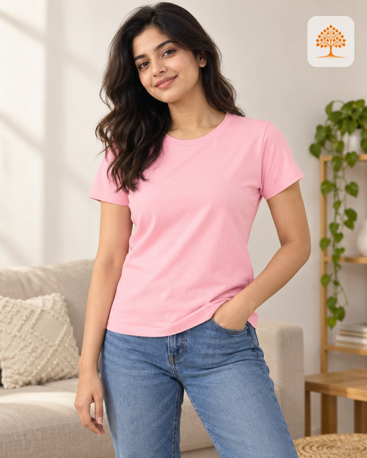 The Blush Stack 🌸 – Light Baby Pink + Lavender + Beige | Women's Classic Crew Bundle | Save ₹348