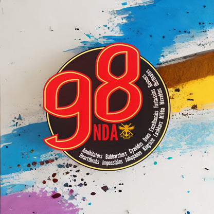 "Two Symbols. One Brotherhood. One Special Price." – NDA 98 Patch + Fridge Magnet Combo (Silver Jubilee Edition)