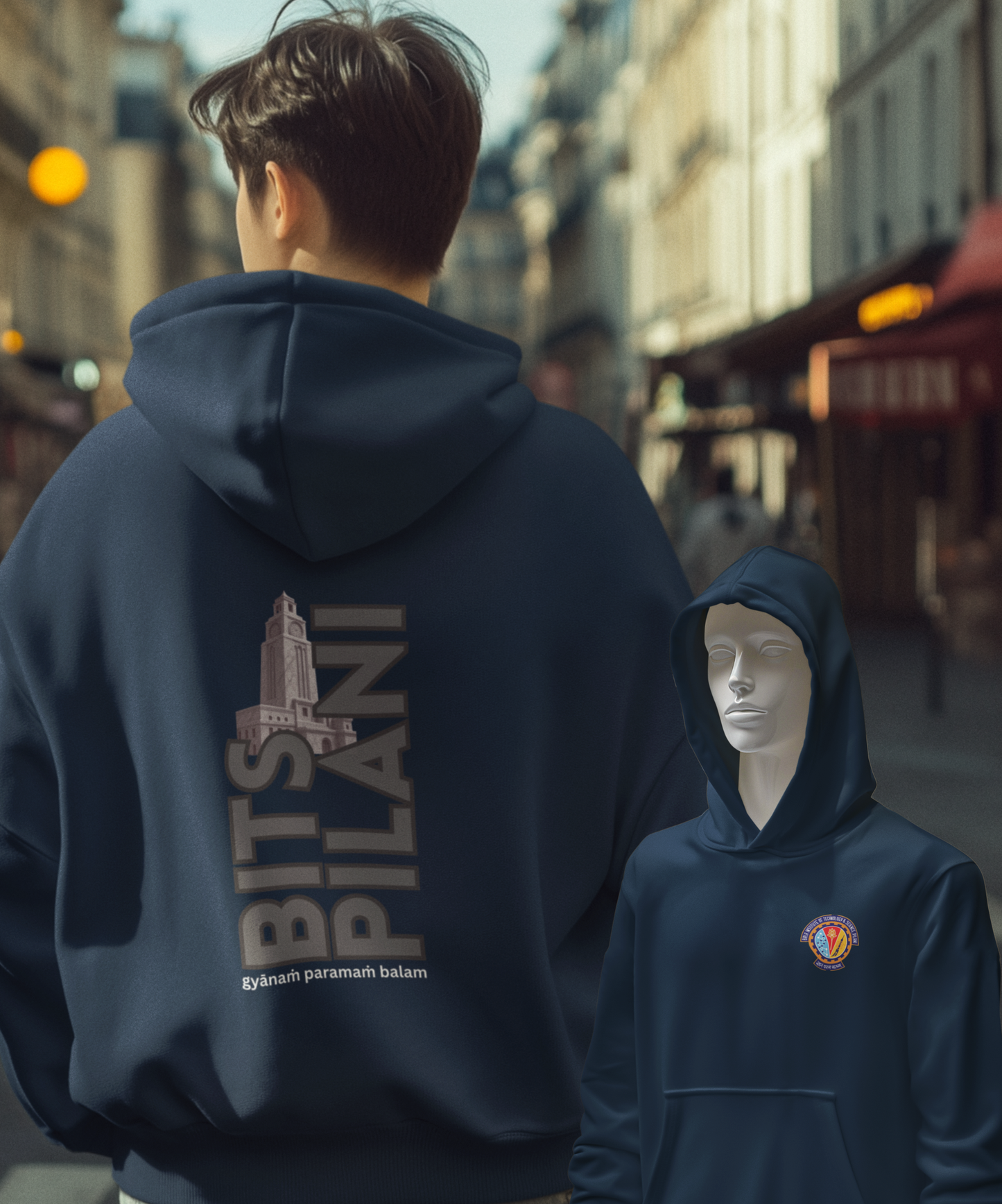 BITS Pilani Clock Tower Hoodie – Unisex 300 GSM | Indipeepal