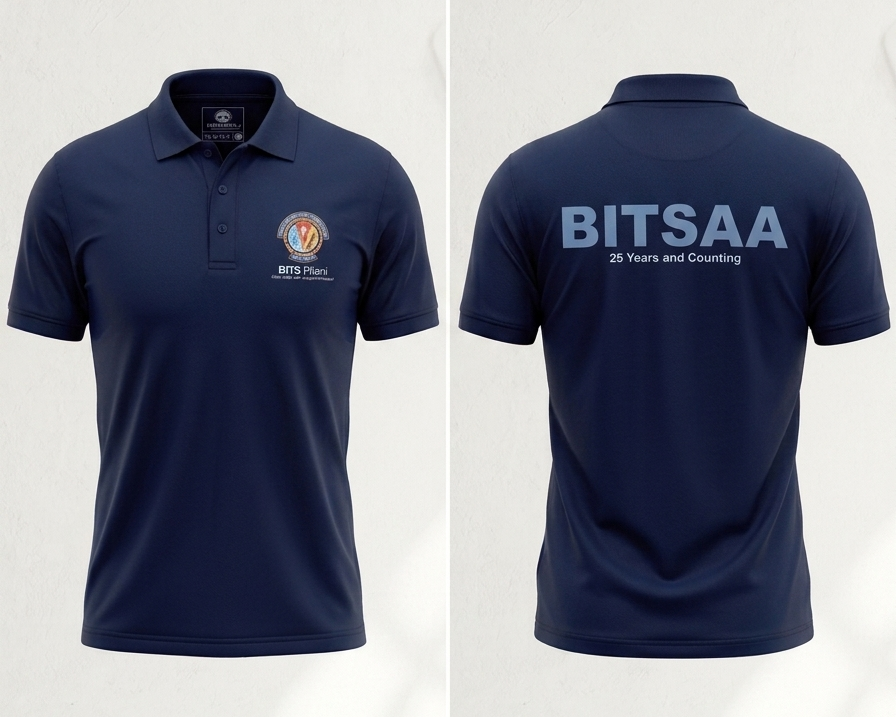 BITSAA Men's 25 years with back print Polo Shirt
