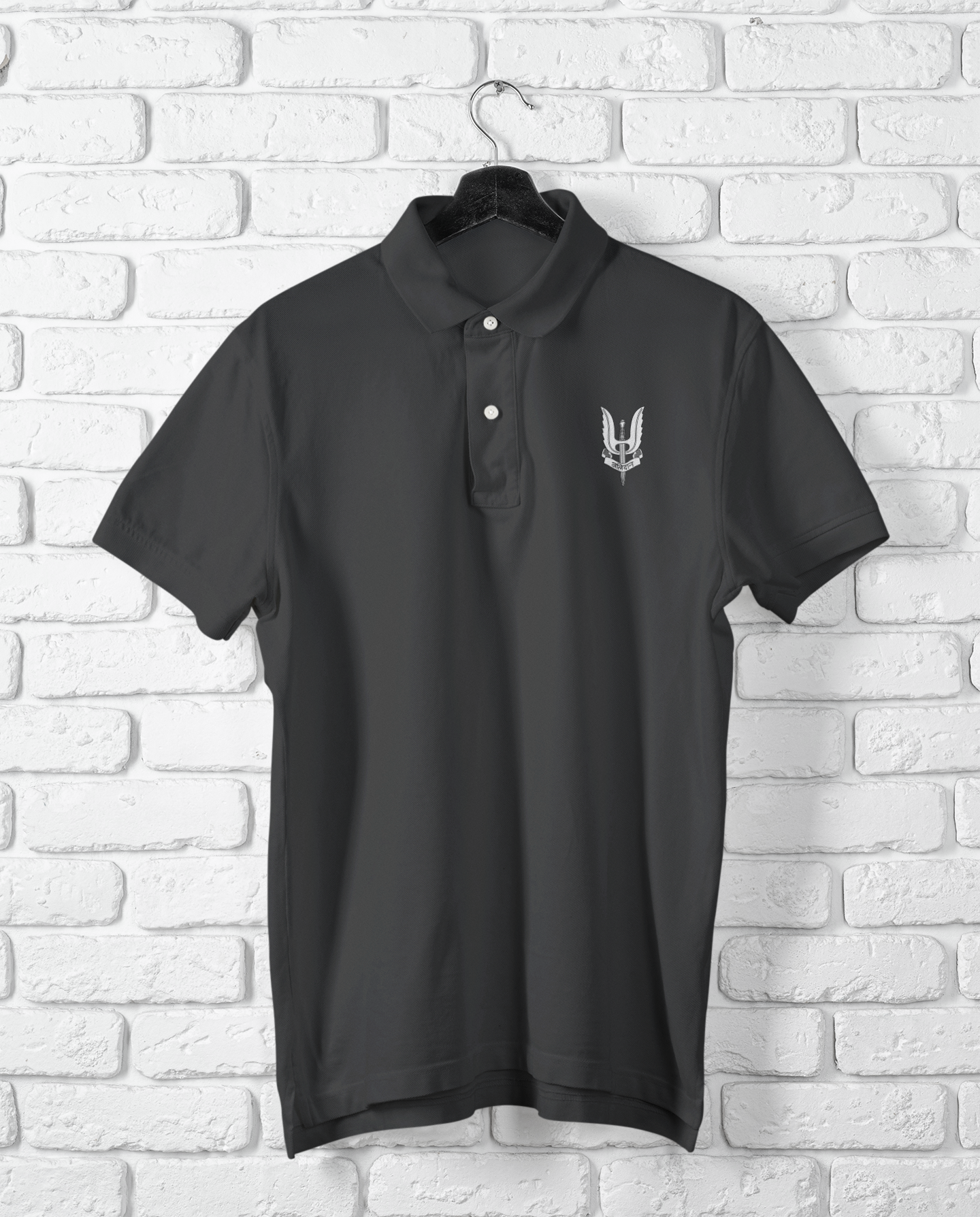 Special Forces Regiment Balidaan crest polo shirt in black – Indian Army parachute regiment gift | Indipeepal