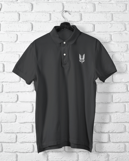Special Forces Regiment Balidaan crest polo shirt in black – Indian Army parachute regiment gift | Indipeepal