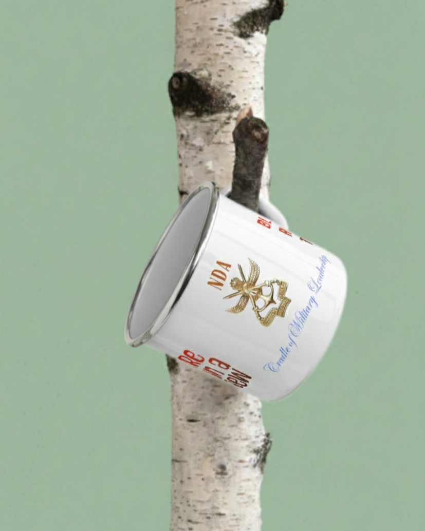 Blood Runs True NDA Enamel Mug – National Defence Academy Camp Mug | Indipeepal