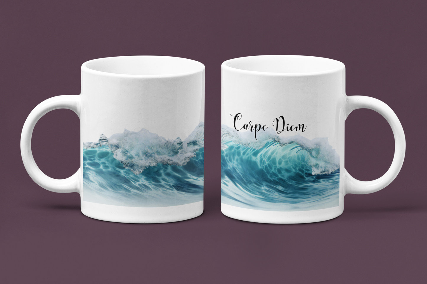 Carpe Diem Ocean Waves Coffee Mug