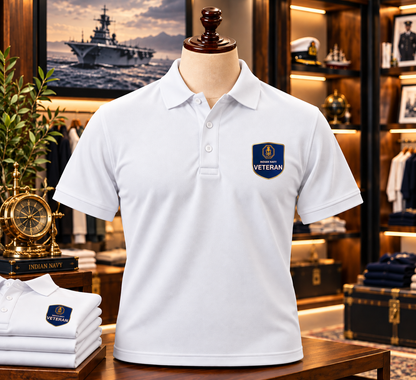 Indian Navy Veteran Polo T-Shirt – Honour the Service | Unisex | Indipeepal