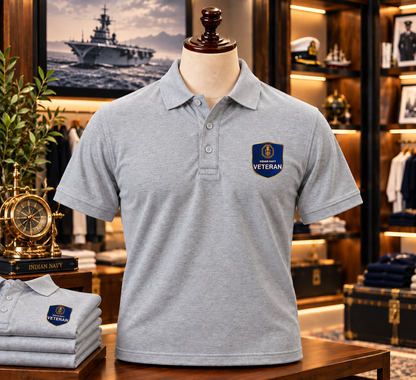 Indian Navy Veteran Polo T-Shirt – Honour the Service | Unisex | Indipeepal