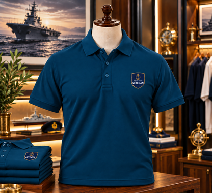 Indian Navy Veteran Polo T-Shirt – Honour the Service | Unisex | Indipeepal