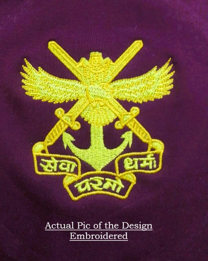 Foxtrot Squadron NDA Varsity Jacket – Embroidered Crest | National Defence Academy Alumni Gift | Indipeepal