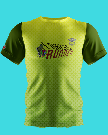 FRunners Dri Fit T Shirt Neon Yellow and Green