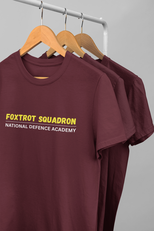 Foxtrot Squadron Cotton Round Neck T-Shirt – Unisex