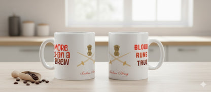 Indian Army "Blood Runs True" Ceramic Coffee Mug