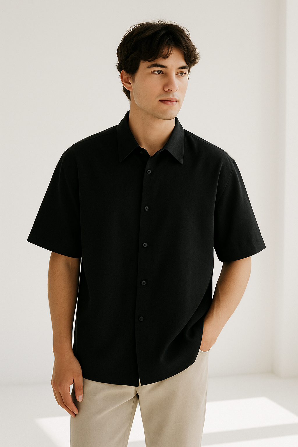 Unisex Oversized Cotton Shirt – Breathable & Bold