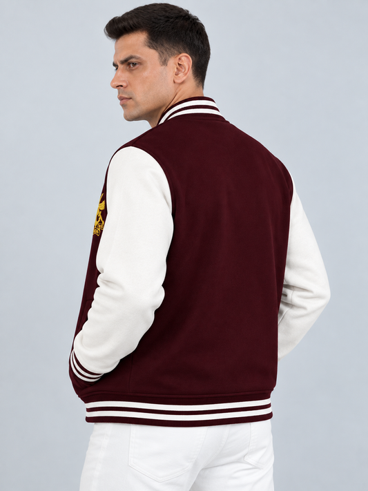 NDA Embroidered Crest Varsity Jacket – National Defence Academy Alumni | Indipeepal