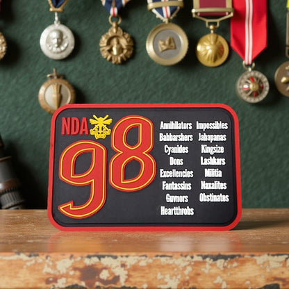 "Two Symbols. One Brotherhood. One Special Price." – NDA 98 Patch + Fridge Magnet Combo (Silver Jubilee Edition)