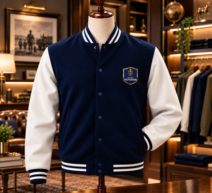 Indian Navy Veteran Varsity Jacket – Honour the Service | Unisex | Indipeepal