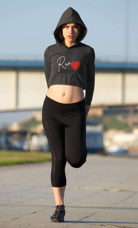 Run Crop Hoodie