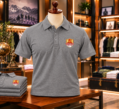 Indian Army Veteran Polo T-Shirt – Honour the Service | Unisex | Indipeepal