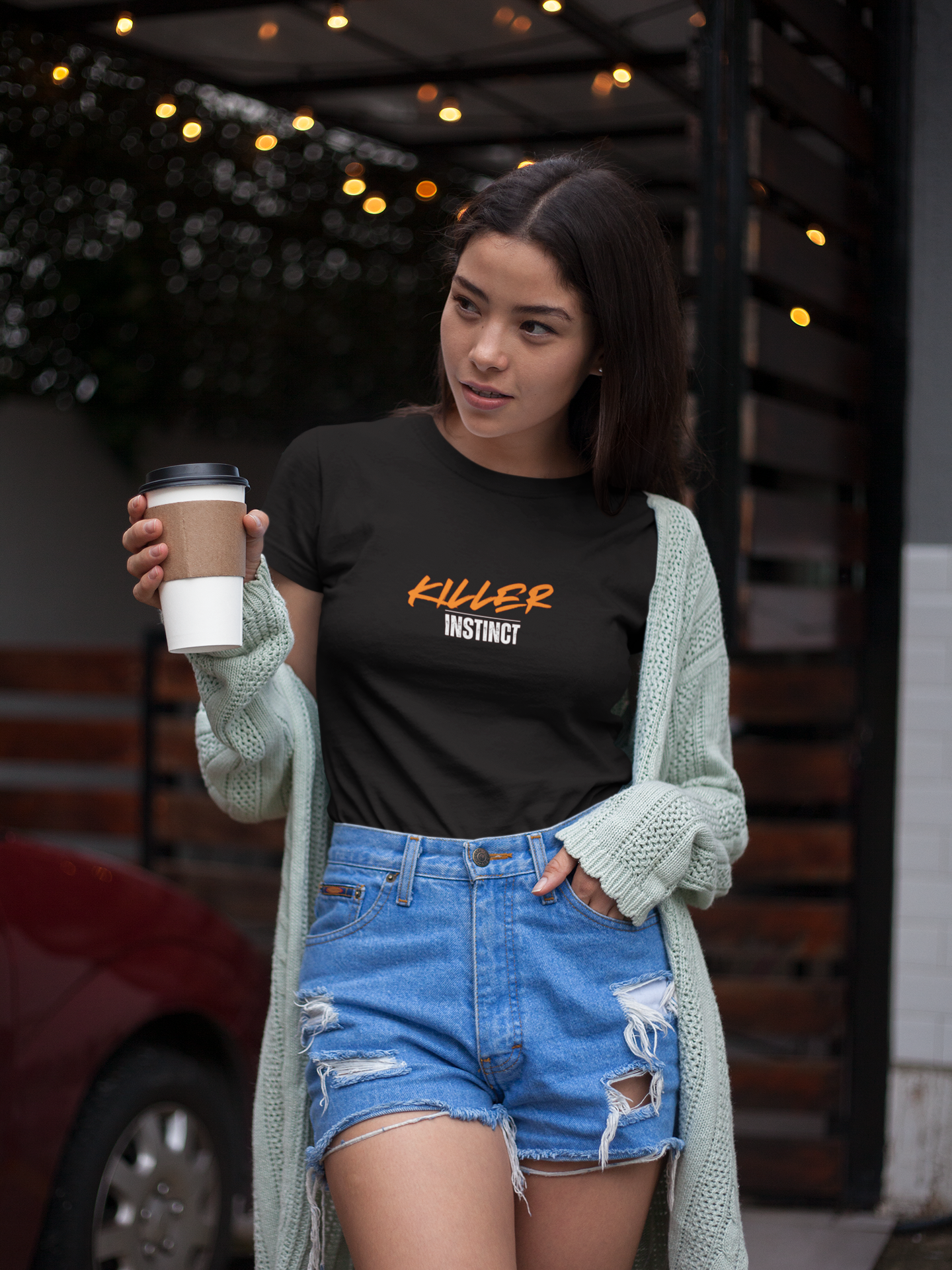 Killer Instinct Women's Classic T-Shirt – Kilo Squadron NDA | For the Ladies Who Bleed Grey & Orange
