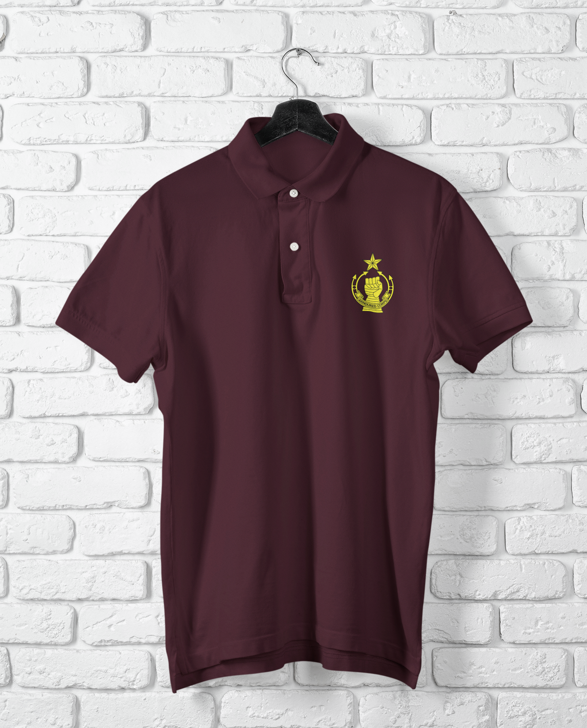 Armoured Corps Polo T-Shirt – Printed Regimental Crest | Indipeepal