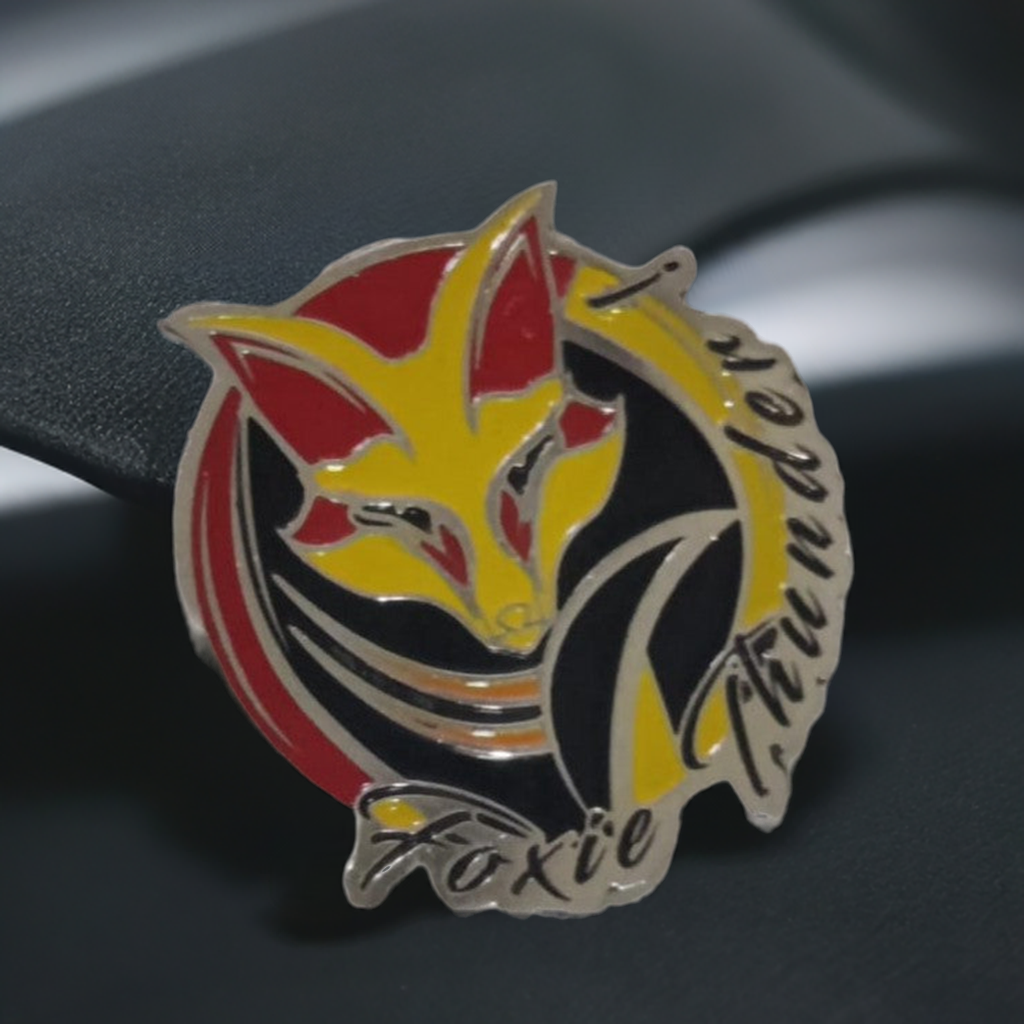 Foxie Thunder Lapel Pin