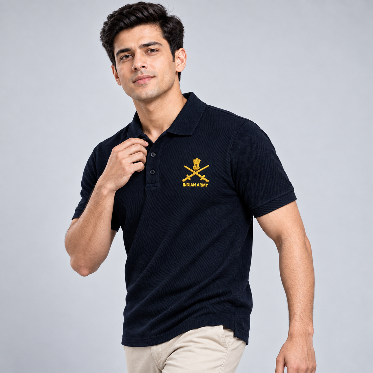 Indian Army Polo Shirt – Printed | Unisex | Indipeepal