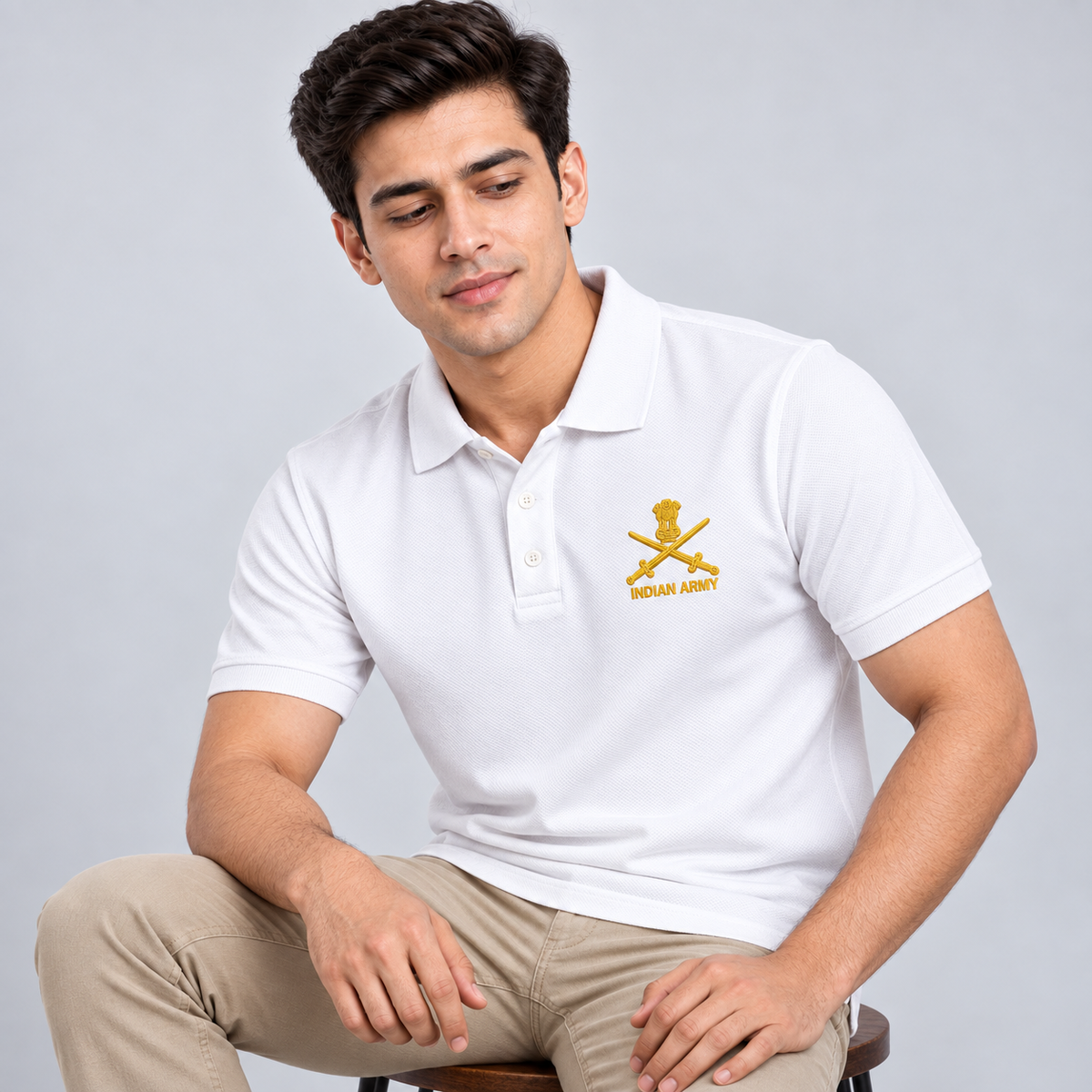 Indian Army Polo Shirt – Printed | Unisex | Indipeepal