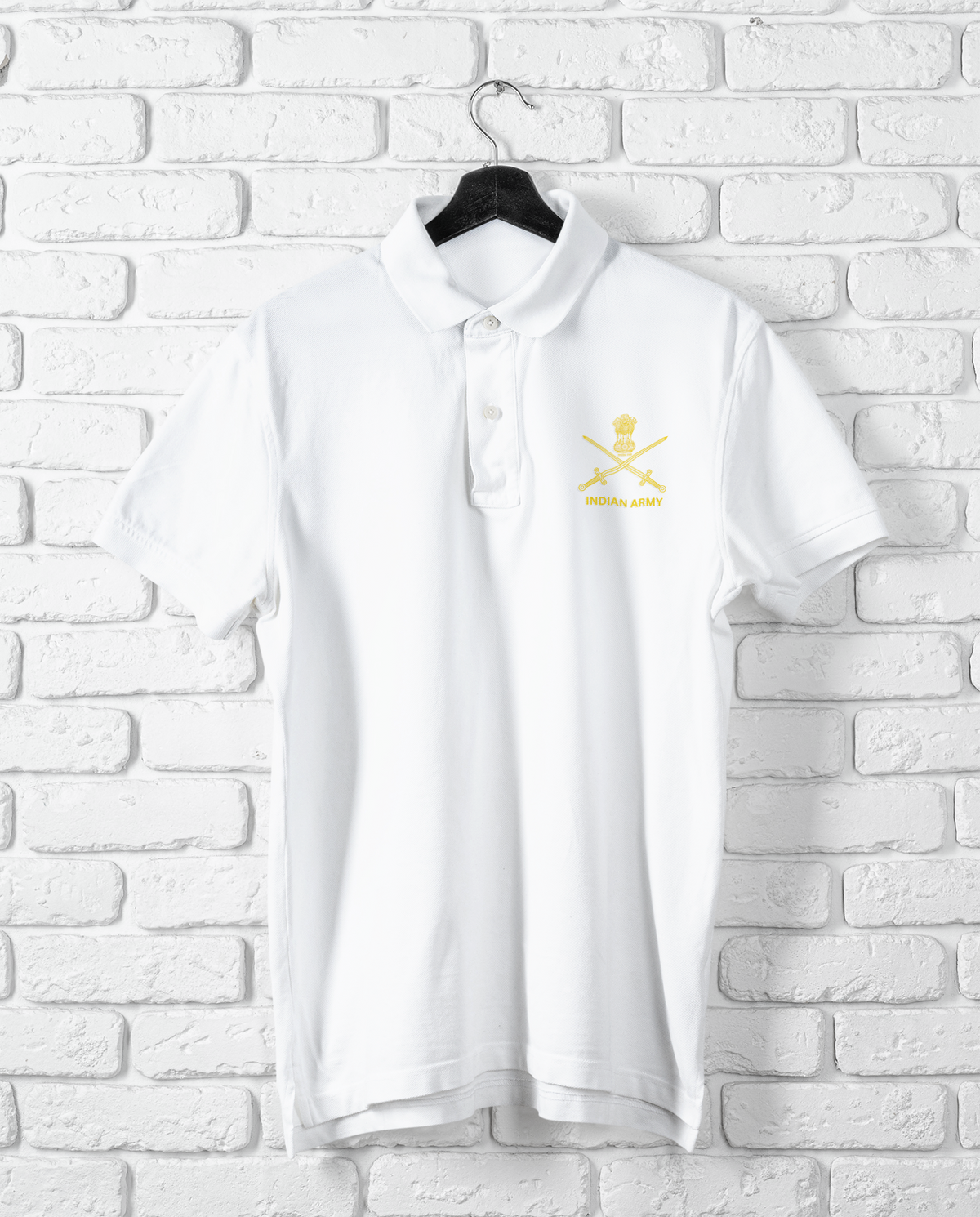 Indian Army Polo Shirt – Unisex | Print & Embroidery | Indipeepal