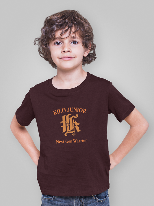 Kilo Junior Kids Crew Neck T-Shirt – Killers NDA Squadron | Next Generation Killer | Front Print | Indipeepal