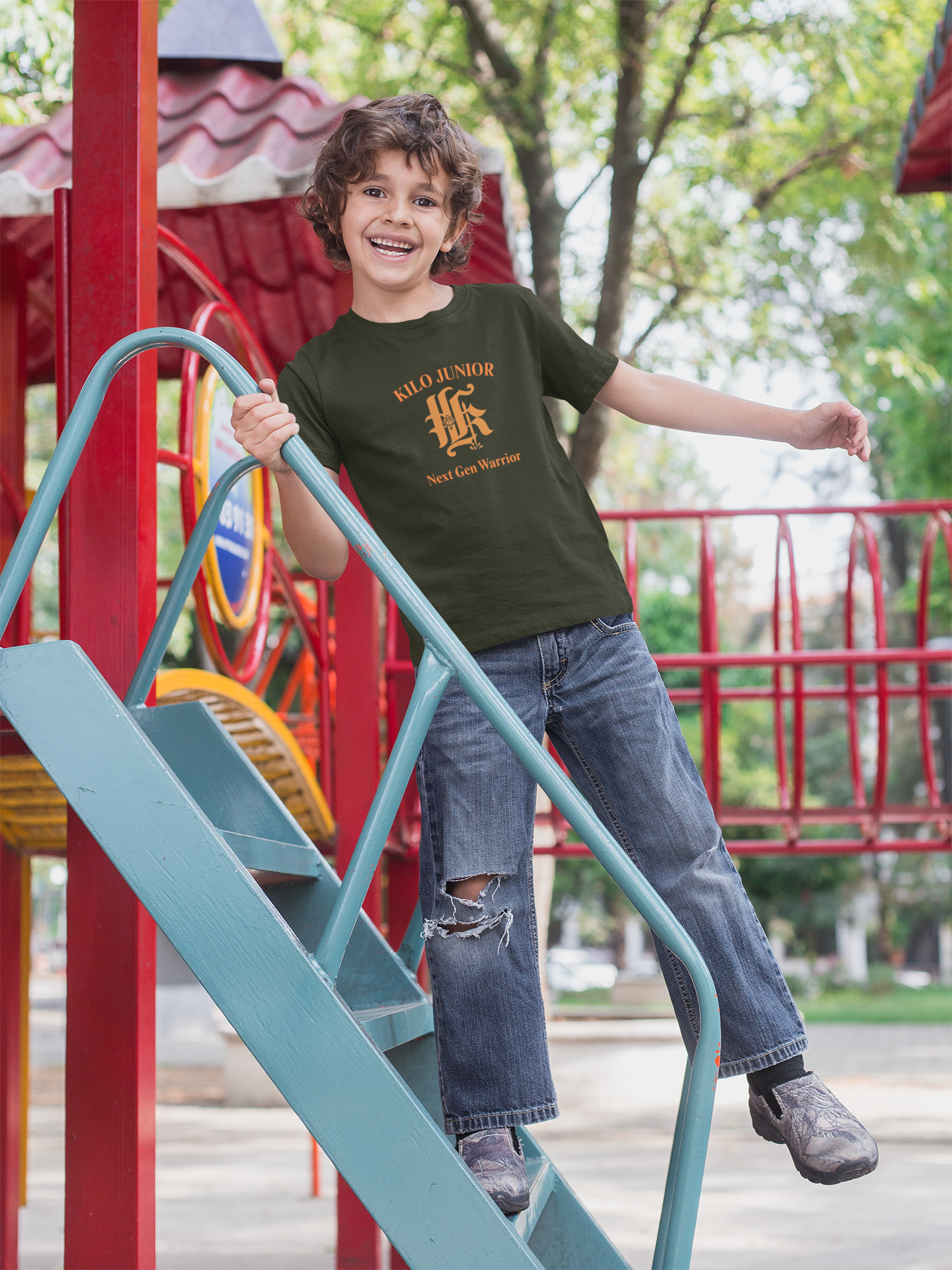 Kilo Junior Kids Crew Neck T-Shirt – Killers NDA Squadron | Next Generation Killer | Front Print | Indipeepal