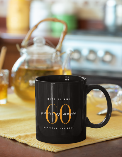 BITS Pilani Diamond Jubilee Black Coffee Mug